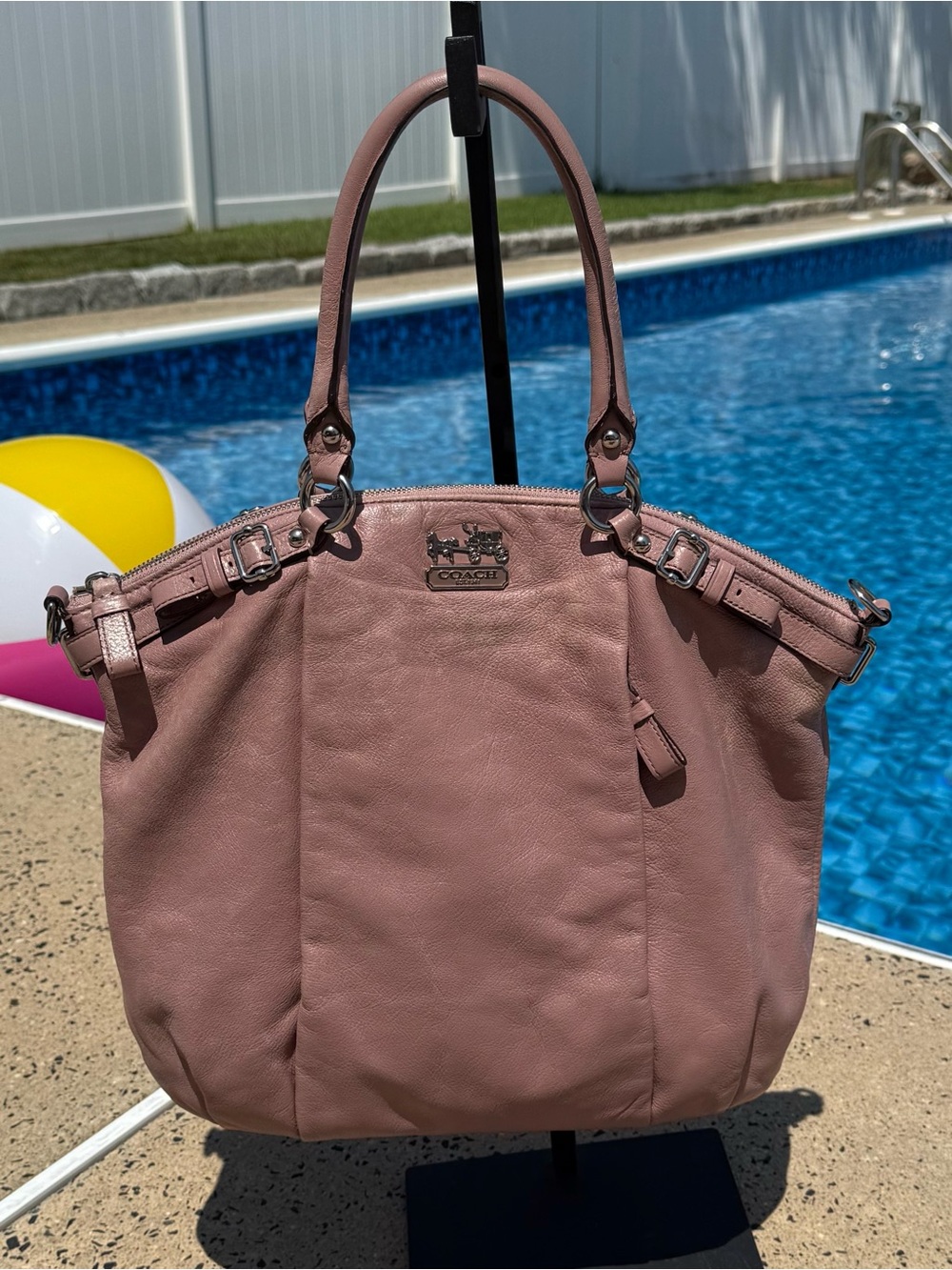 Coach Madison Leather Lindsey Satchel